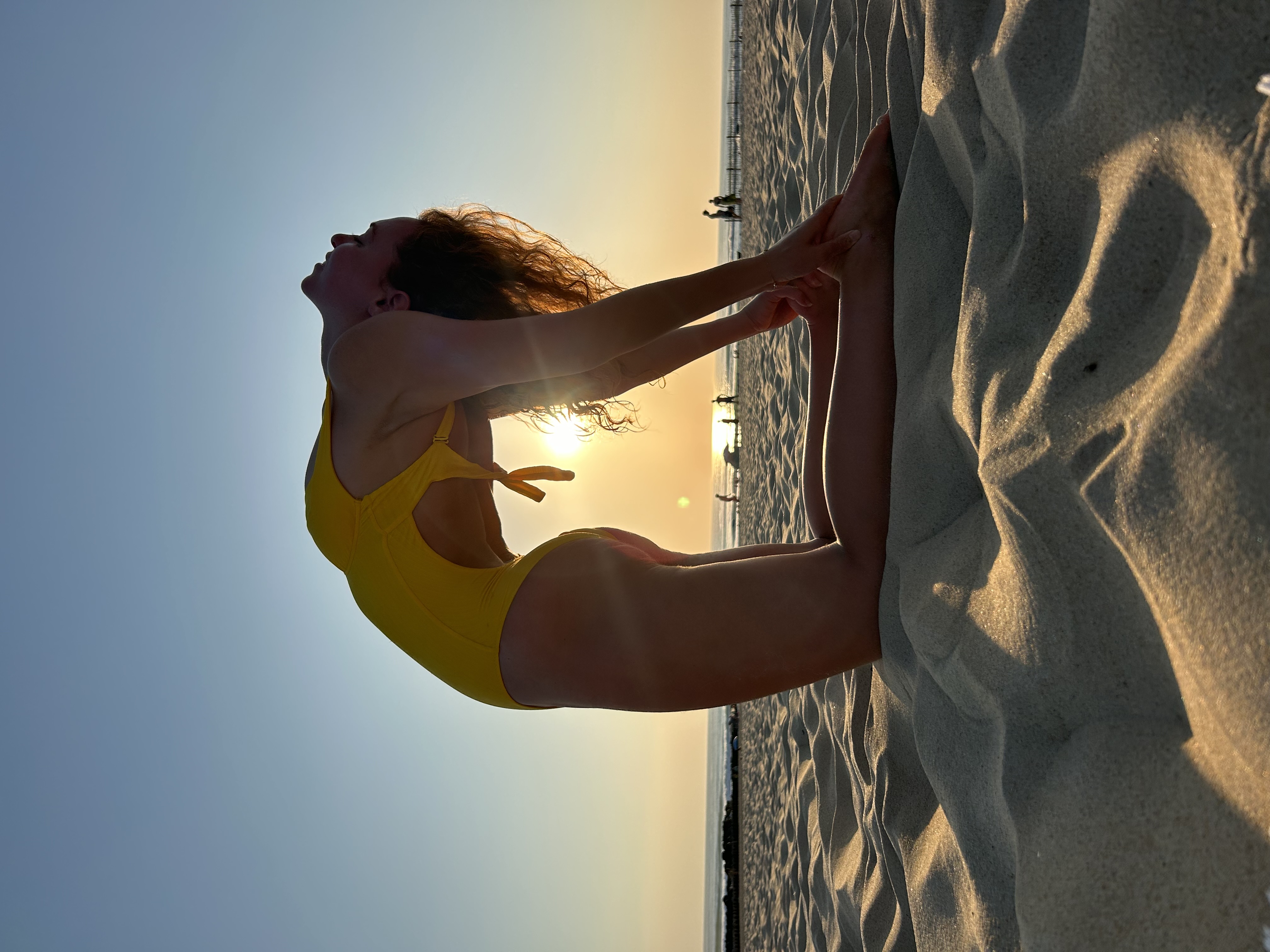 Beach yoga